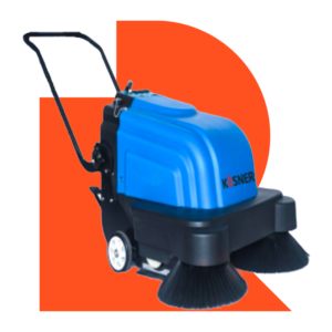 Barredora Industrial Hombre Caminando a Batería